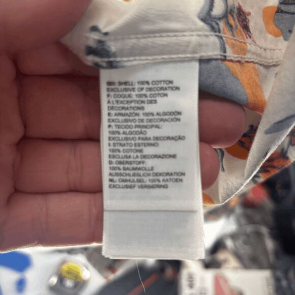 The North Face Men’s Baytrail Button Up Short Sleeve Shirt Mountain Print Large - Picture 7 of 9